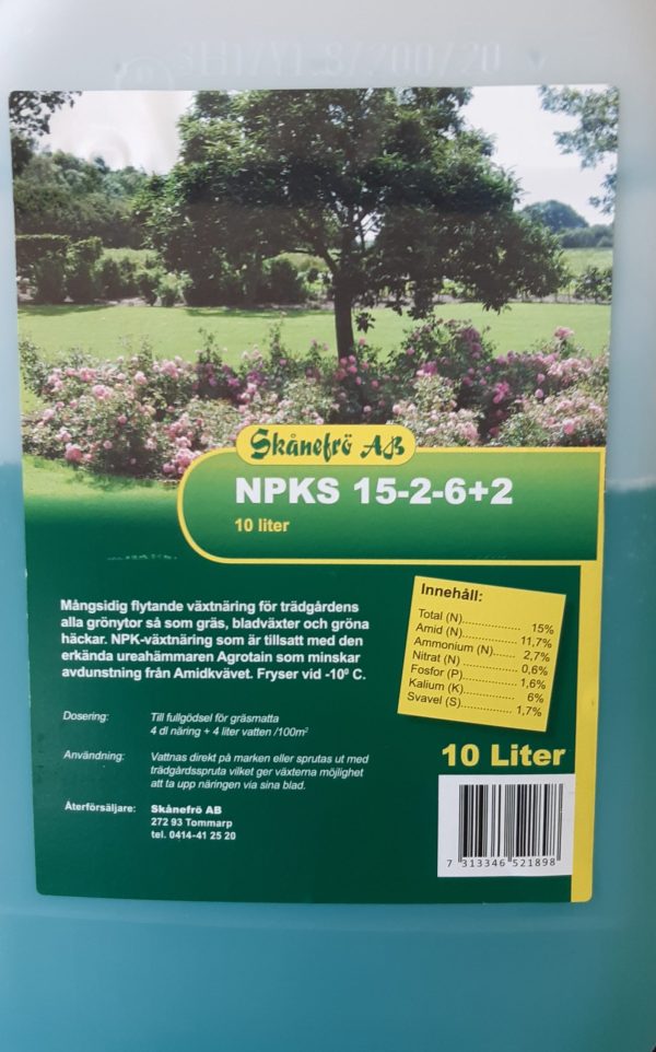 NPKS 15-2-6+2  10L