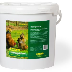 Hönsgödsel i hink