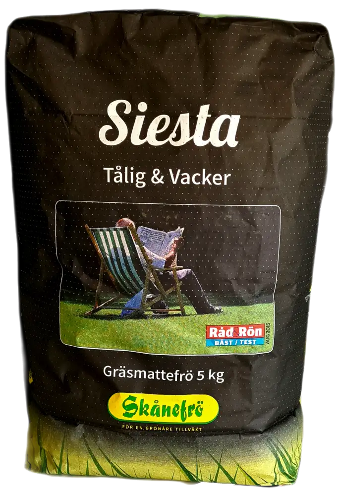 Gräsfrö Siesta i förpackning på 5kg